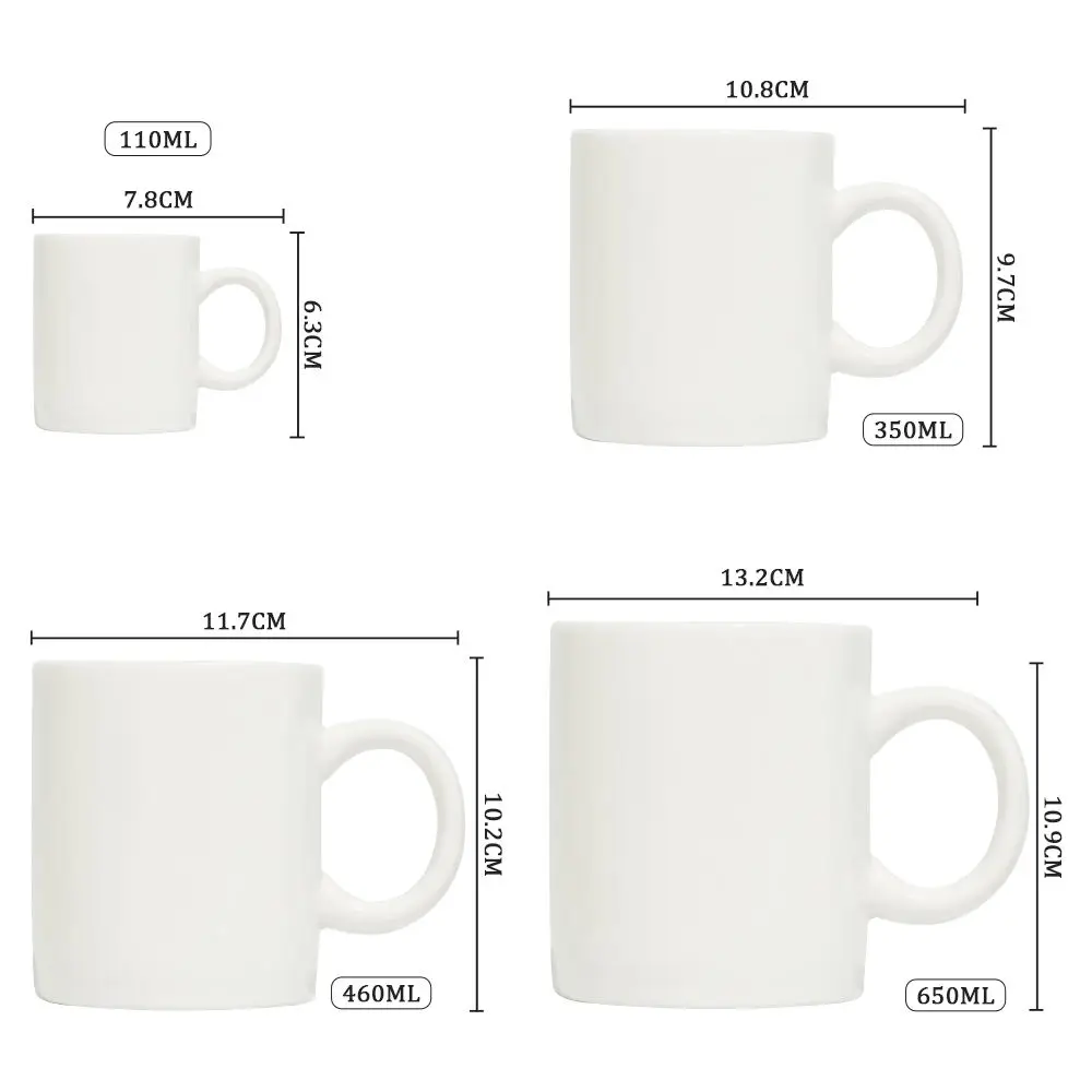 Ресторан-отель Поставщик оптовая продажа керамические кофейные кружки с логотипом Производитель современных белых кружек Сублимационная кофейная кружка Посуда