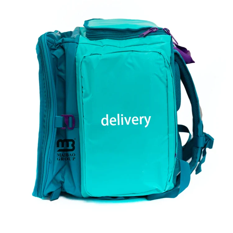 Сумка для доставки еды с подогревом, многоразовая термоизолированная сумка-холодильник, изготовленная на заказ продуктовая сумка-холодильник для обеда, нетканая сумка для доставки еды