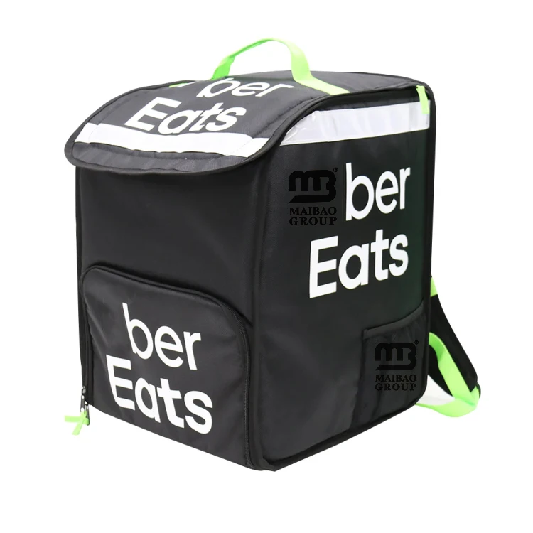 Сумка для доставки еды с подогревом, многоразовая термоизолированная сумка-холодильник, изготовленная на заказ продуктовая сумка-холодильник для обеда, нетканая сумка для доставки еды