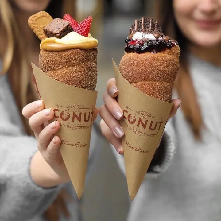 Упаковка чуррос с принтом, конус для мороженого, бумажные пузырьковые держатели для вафель, держатель для бумаги чуррос с контейнером для соуса