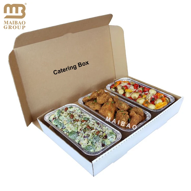 Изготовленный на заказ логотип на вынос из алюминиевой фольги, ланч-бокс для еды, экологически чистая коробка для еды из крафт-бумаги, упаковка для фаст-фуда, китайские коробки на вынос