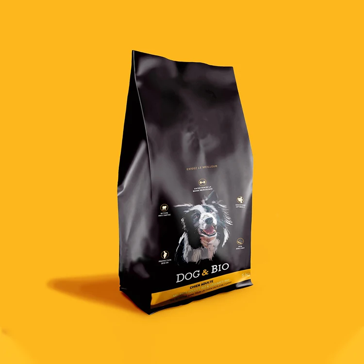Напечатанная на заказ герметичная упаковка для корма для домашних животных, 3 кг, 12 кг, стоячая майларовая сумка, одноразовая биоразлагаемая пластиковая сумка для упаковки корма для собак и собак