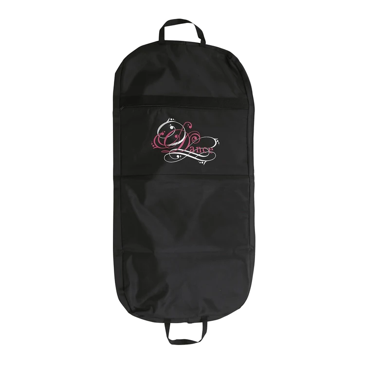 Производитель персонализированный органический хлопок бамбуковый нетканый водонепроницаемый женский танцевальный костюм подвесная сумка для одежды с карманами на молнии