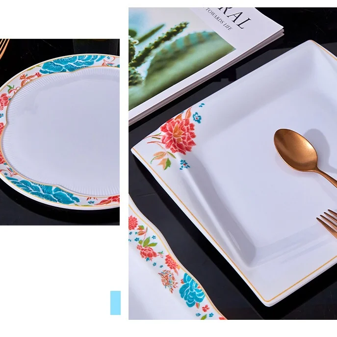 Меламиновые сервировочные тарелки, устойчивые к царапинам, элегантный дизайн для оптовой продажи товаров для общественного питания в отелях