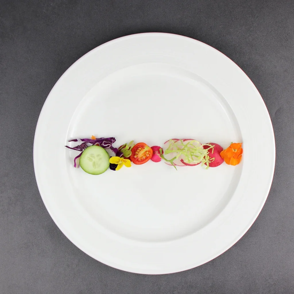 Оптовая продажа тарелок для кейтеринга всех размеров Белая круглая тарелка для шведского стола в ресторане Керамические фарфоровые простые тарелки Посуда для кейтеринга