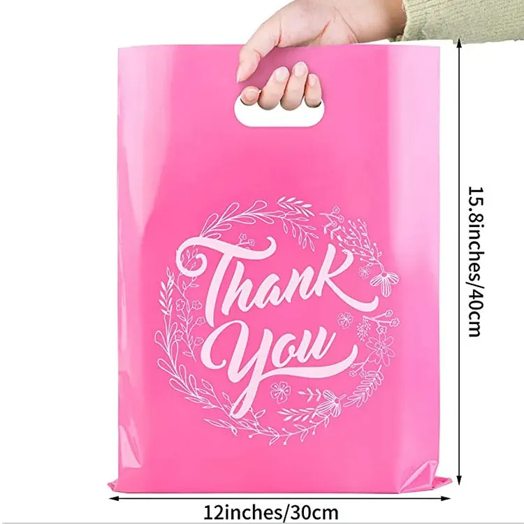 Оптовые дешевые белые высечки подарочные пакеты в розницу пластиковые сумки для покупок с ручкой эко пластиковые пакеты для бутика