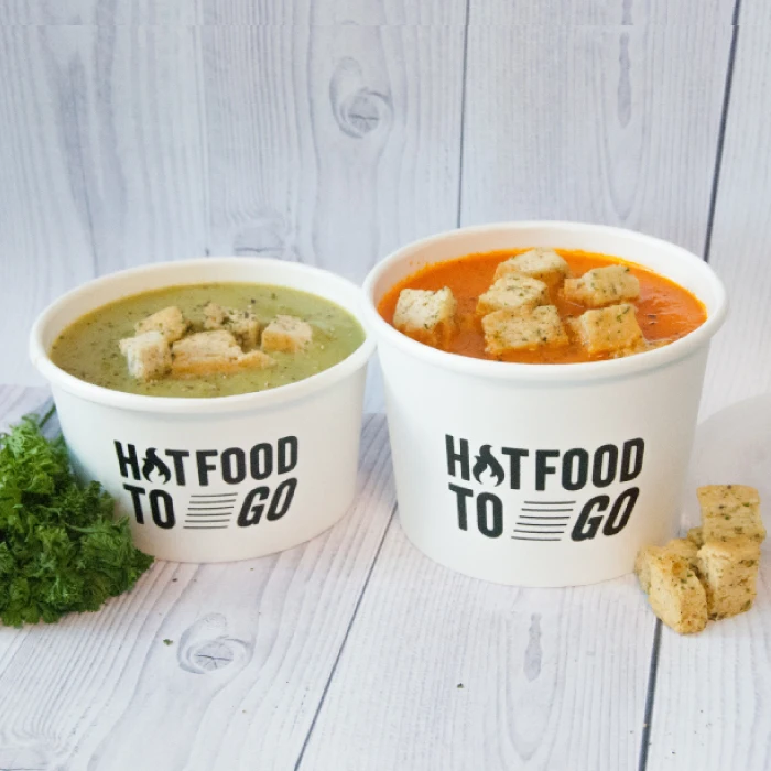 Ограниченная настраиваемая одноразовая суповая бумага с крышкой экологически чистым