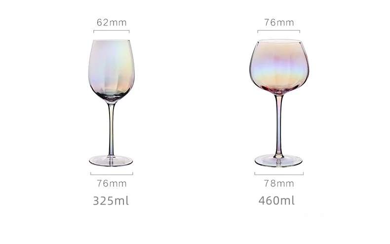 Лидер продаж, высокое качество, бокал с радужным градиентом, без свинцового стекла, чашка для красного вина и шампанского, коктейльные бокалы