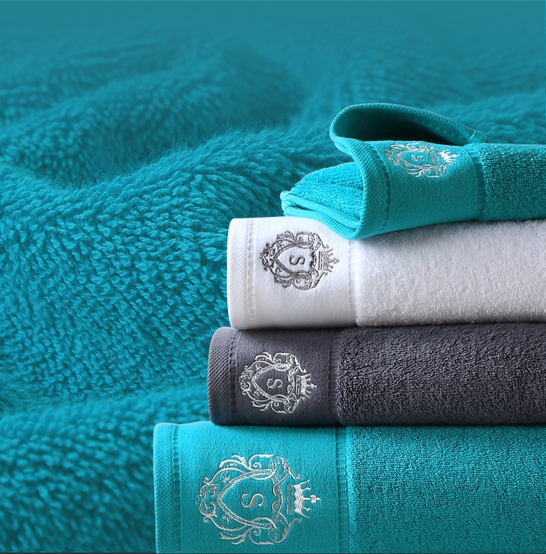 Μαζική χονδρική OEM Luxury 600GSM 100% Ring Spun Cotton Towel-Super Absorbent & Bleach Proof Terry Terry for Spa/Resort/Gym/Salon