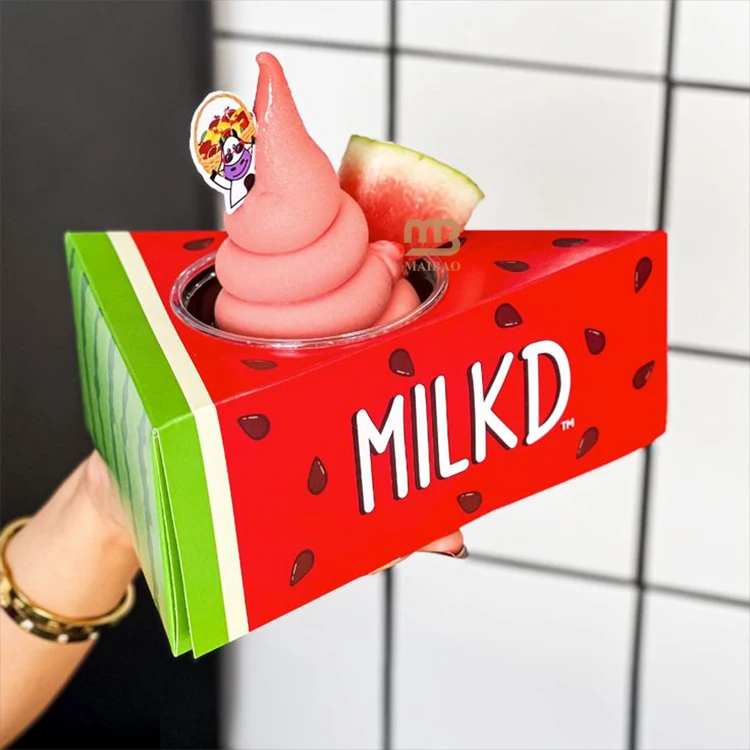 Креативные пластиковые стаканчики для фруктового десерта, йогурта, одноразовые пластиковые стаканчики для мороженого, упаковочная коробка для замороженного йогурта, пластиковые стаканчики для вечеринок