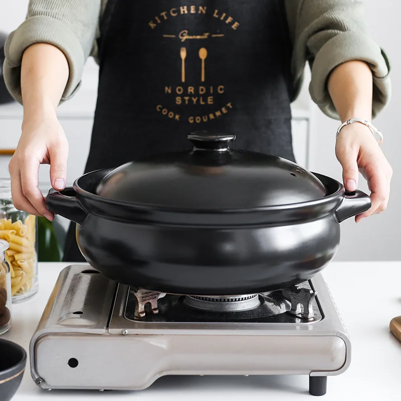 3L Earthenware Clay Pot for Cooking  High Quality Rice Cooker Earthenware Pot Goods for the Kitchen Ceramic  Earthenware Soup