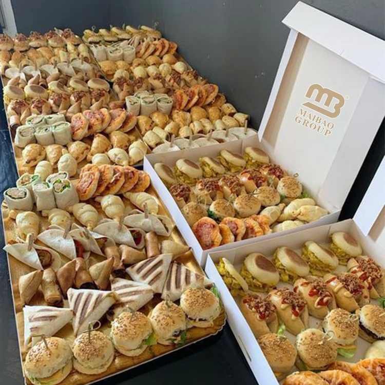 Оптовая продажа, изготовленная на заказ коробка для гамбургеров, арабская коробка для еды на вынос, кейтеринг, одноразовая бумажная коробка для бургеров, картофель фри, буррито, упаковка для еды