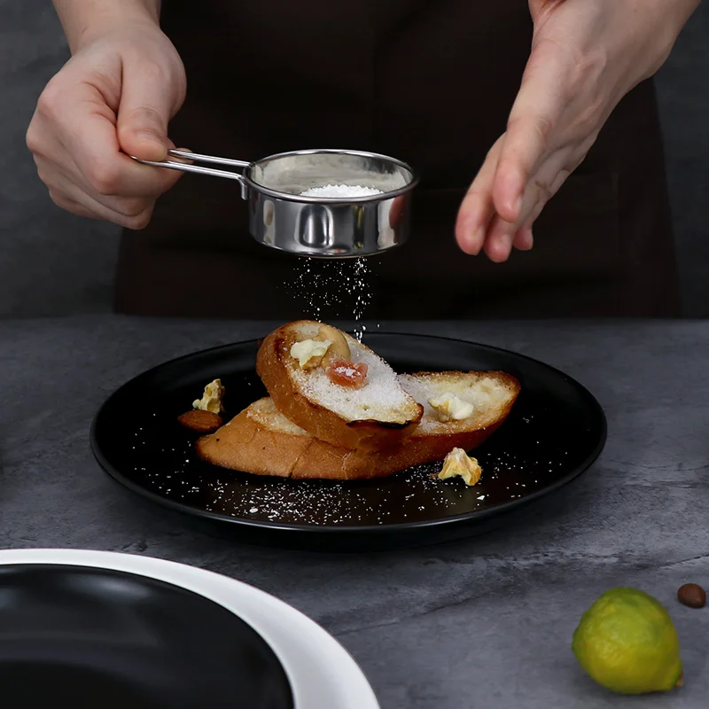 Лучшие продавцы черные матовые тарелки для обеденной тарелки по индивидуальному заказу для ресторана отеля