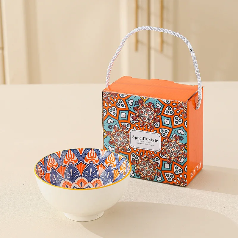 Gift Set Bohemian Ceramic Tableware New Design Kitchen 2 Pieces 4 Pieces 6 Pieces Optional