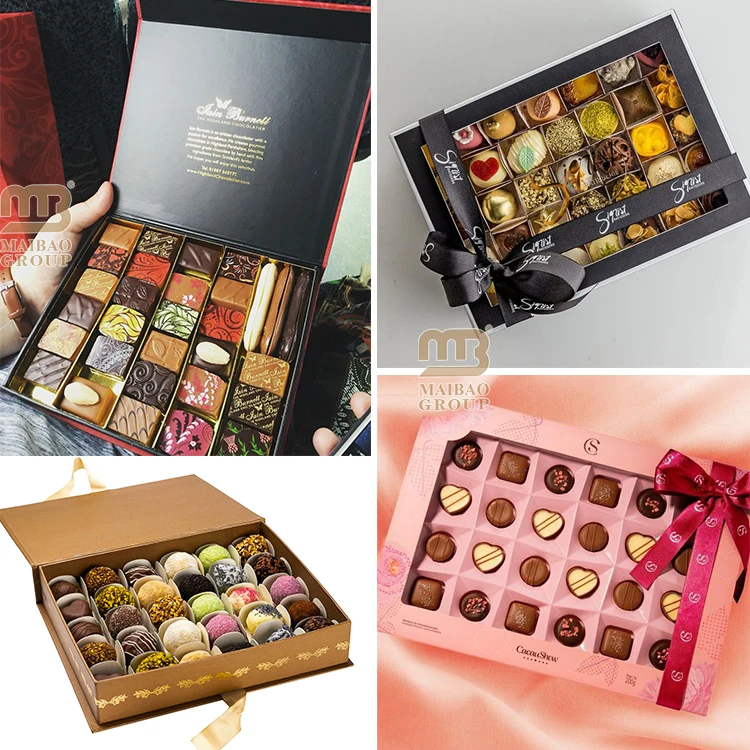 Оптовая продажа, роскошная коробка для шоколадных фиников с открытым окном для Рамадана, упаковочная бумага, коробка для упаковки пищевых продуктов, свежие финики, коробка для печенья с сухофруктами