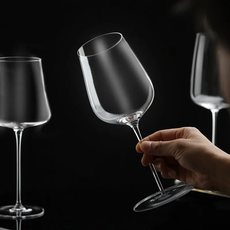 Ручной выдувной бокал для красного вина Бокалы для шампанского Бессвинцовый хрустальный бокал Бордо Бордовые бокалы для вина