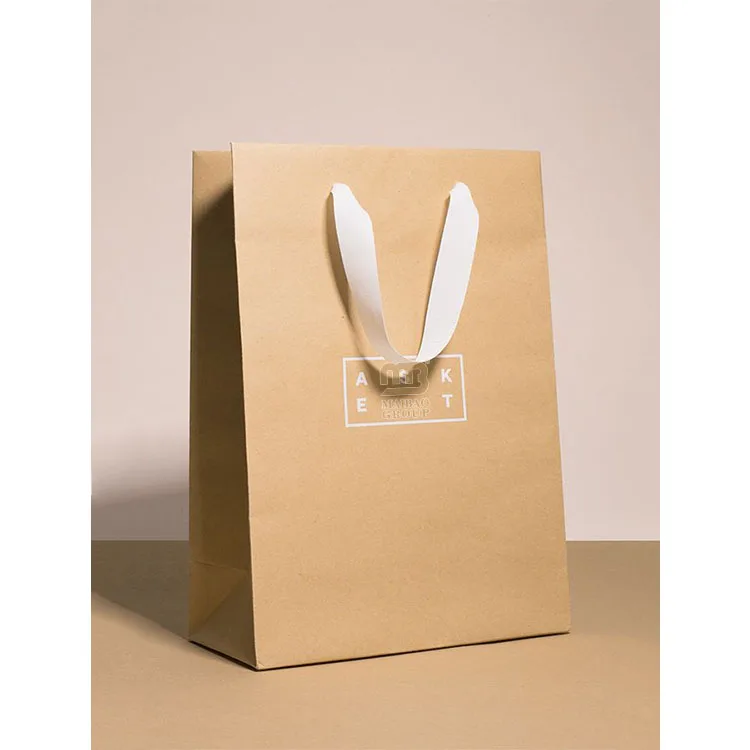 Изготовленные на заказ бумажные пакеты с логотипом, белые коричневые сумки из крафт-бумаги с ручками, оптовые подарочные пакеты из крафт-бумаги с логотипом