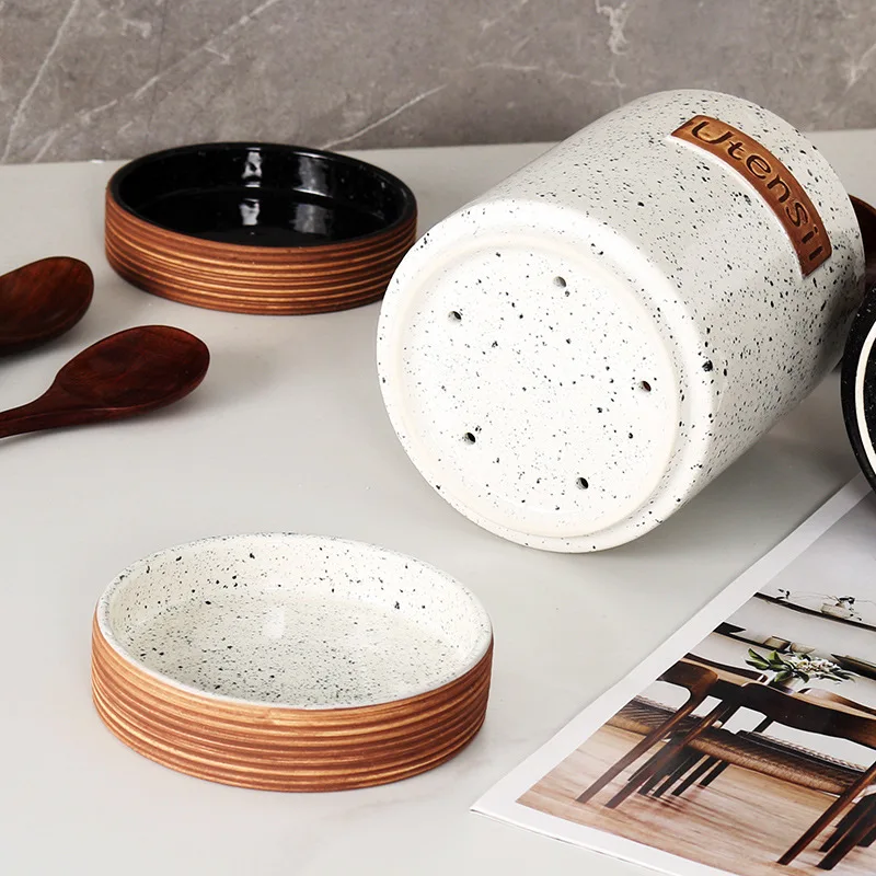 Прочная фарфоровая банка для хранения, круглый декоративный контейнер для организации домашней кладовой и использования на кухне