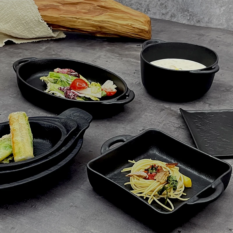 Скандинавский набор для выпечки, высококачественные матовые формы для выпечки, черный набор для выпечки для ресторана