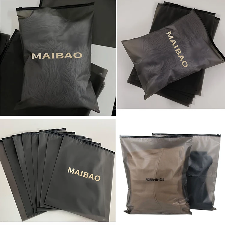 Лидер продаж, черная одежда, полиэтиленовые пакеты с застежкой-молнией для упаковки, сумка с капюшоном, полиэтиленовые пакеты на молнии с принтом логотипа