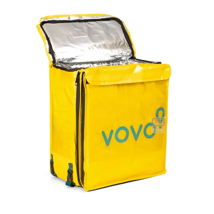 Сумка для доставки еды с подогревом, многоразовая термоизолированная сумка-холодильник, изготовленная на заказ продуктовая сумка-холодильник для обеда, нетканая сумка для доставки еды