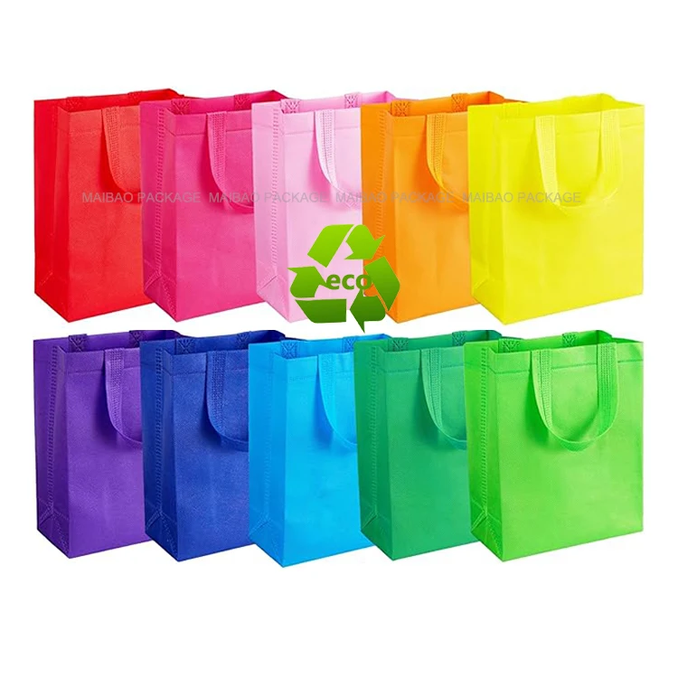 Оптовая продажа, персонализированная нетканая большая сумка, рекламные многоразовые тканевые сумки для покупок, изготовленная на заказ ламинированная нетканая сумка для покупок из полипропилена