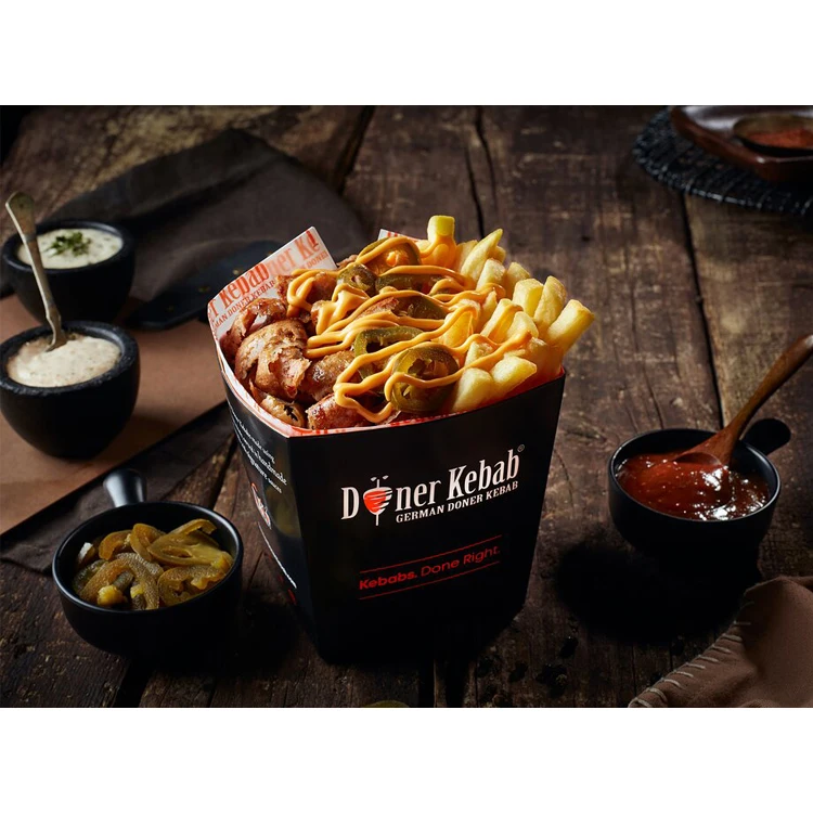 Напечатанный на заказ фаст-фуд на вынос Togo, хот-дог, картофель фри, немецкий туйкиш, гриль, мясная упаковка, бумажная упаковка для донер-кебаба