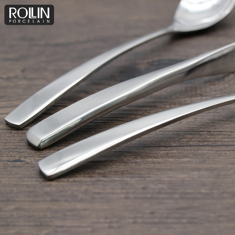 Лидер продаж, набор столовых приборов из серебра, обеденные ложки, вилки и ножи, набор столовых приборов из нержавеющей стали для банкета