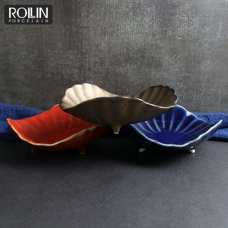 Винтажная посуда, набор тарелок для суши, керамические миски, керамический контейнер для суши, фарфоровая тарелка для суши, японский обеденный набор