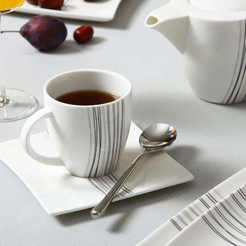 Посуда с цветочной печатью, фарфоровая посуда, фабрика, обеденный набор для банкетов