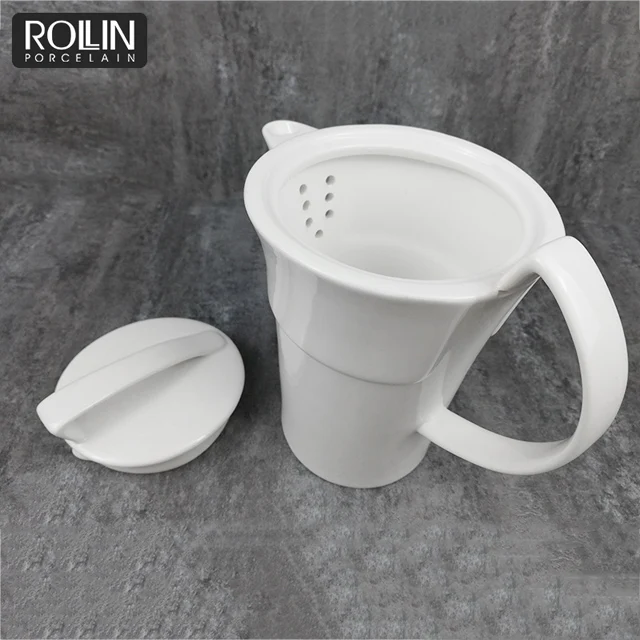 Высокое качество столовая посуда керамический белый фарфор керамический кофейный сервиз горшок чайные горшки кофейный сервиз