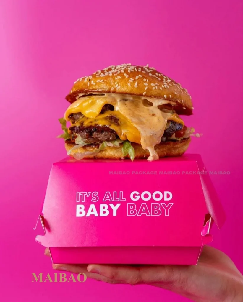 Изготовленная на заказ печать Экологичная крафт-бумага Обед Бенто Суши Доставка Упаковка Контейнер для горячей еды Биоразлагаемая коробка для бургеров на вынос