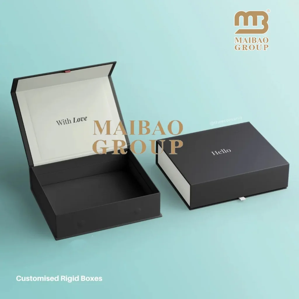 Персонализированная картонная почтовая коробка с принтом для парфюмерии, одежды, ювелирных изделий, роскошная магнитная складная косметическая упаковка, подарочная коробка