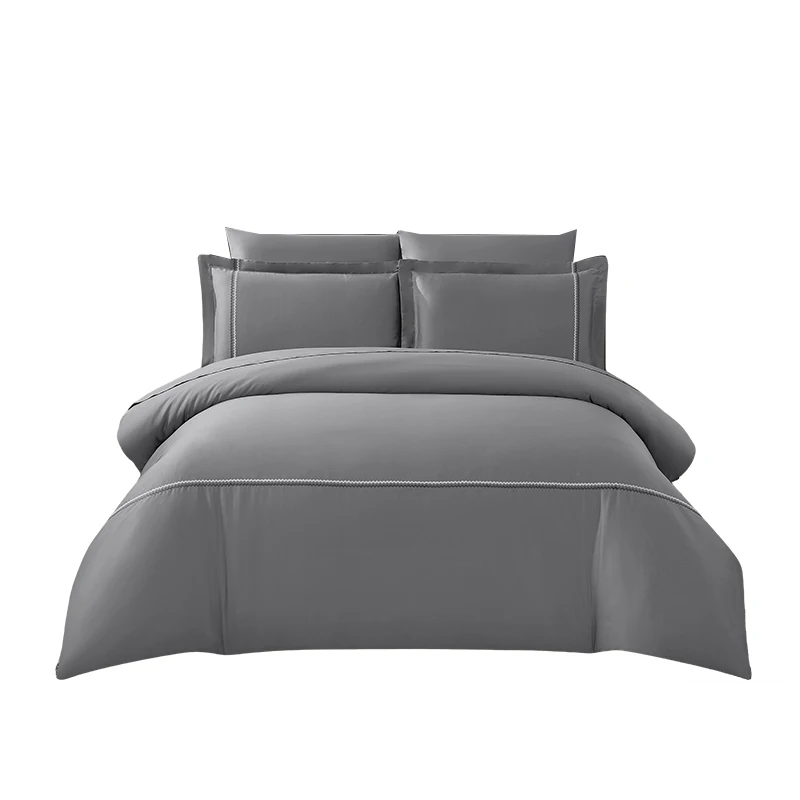 Комплект одеял Alenhome Hudson, 100% хлопок, 350 гсм, полиэстер, наполнители, две наволочки с вышивкой, комплект одеял из 3 предметов с вышивкой