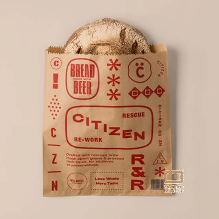 Упаковочная сумка для пончиков с принтом на заказ, хлебобулочная пищевая жиронепроницаемая восковая сумка для печенья, хлеба, бублика, бумажный пакет на вынос для пончиков