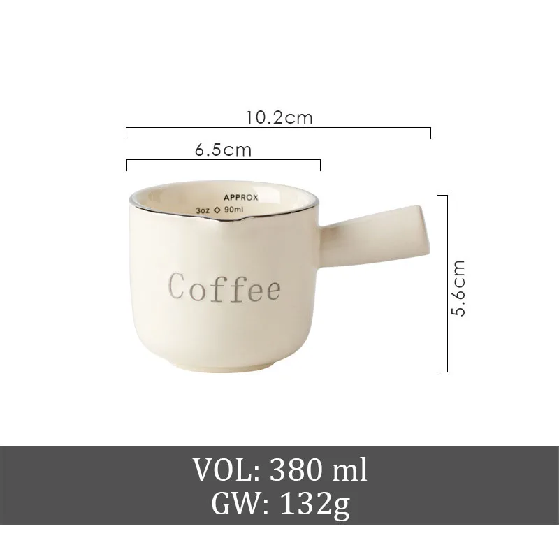 Factory Manufacturers Wholesale Reusable Embossed Small Porcelain Ceramic Cappuccino Latte Mug Cafe Coffee Cup Mugs