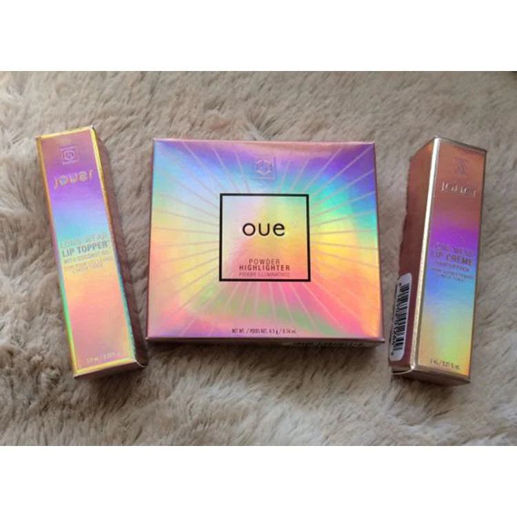 Пользовательские печатные синие вырезанные литературные почтовые ящики для доставки, розовые голографические почтовые коробки из гофрированной бумаги для одежды