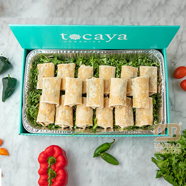 Гофрированные перегородки для общественного питания, коробка на вынос, коробка для пиццы из алюминиевой фольги, коробка для еды с жареными куриными крылышками, упаковка для фаст-фуда