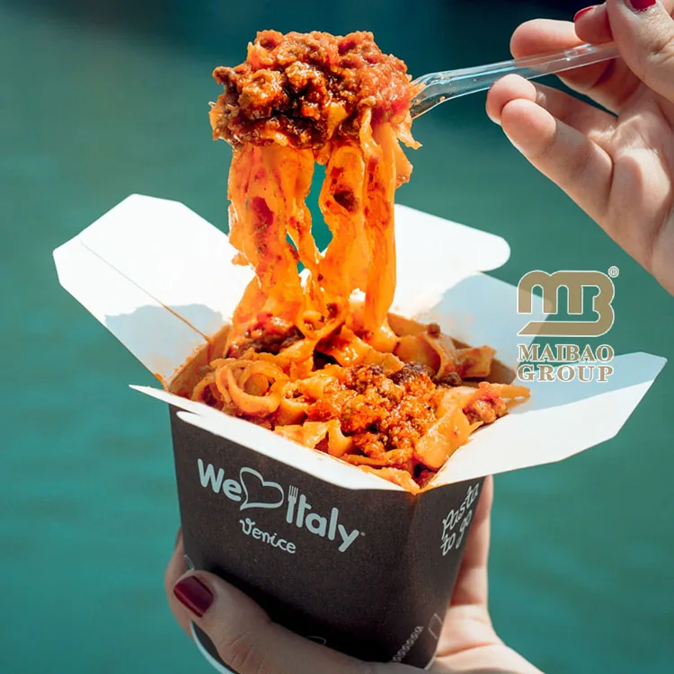 Коробка на вынос, одноразовая бумажная коробка для завтрака для еды на вынос, контейнер для донера для горячей еды, кебап, китайская коробка для лапши с логотипом