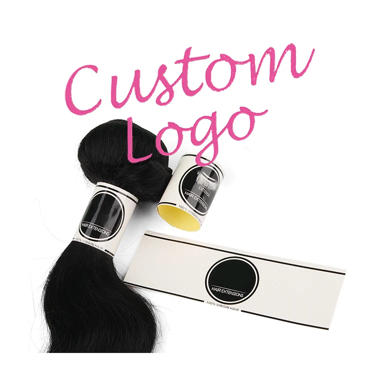 Набор упаковки для пучка волос с логотипом, магнитная упаковочная коробка, коробка для подушки и подвесная бирка/наклейка, обертка для пучка волос/для париков
