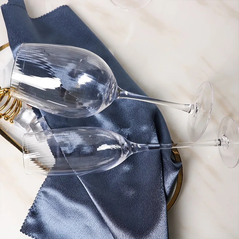 Оптовые европейские бордовые высококачественные полосатые бокалы для красного вина