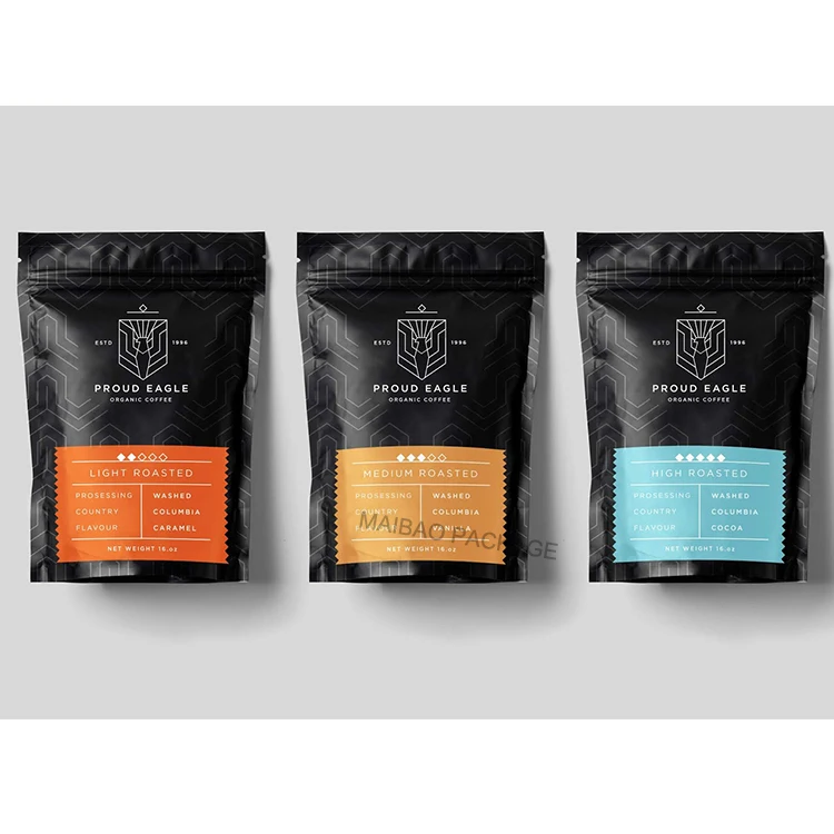 Новый дизайн, мешок для кофейных зерен, 1 кг, небольшой пластиковый закрывающийся упаковочный мешок с застежкой-молнией, изготовленный на заказ майларовый мешок с защитой от запаха, оптовая продажа