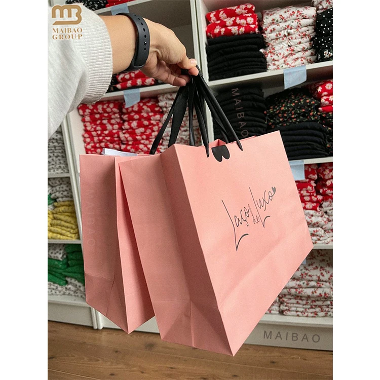 Роскошный белый бумажный пакет с принтом логотипа на заказ, бутик ювелирных изделий, упаковка для одежды, картонная бумага, подарочная сумка для покупок