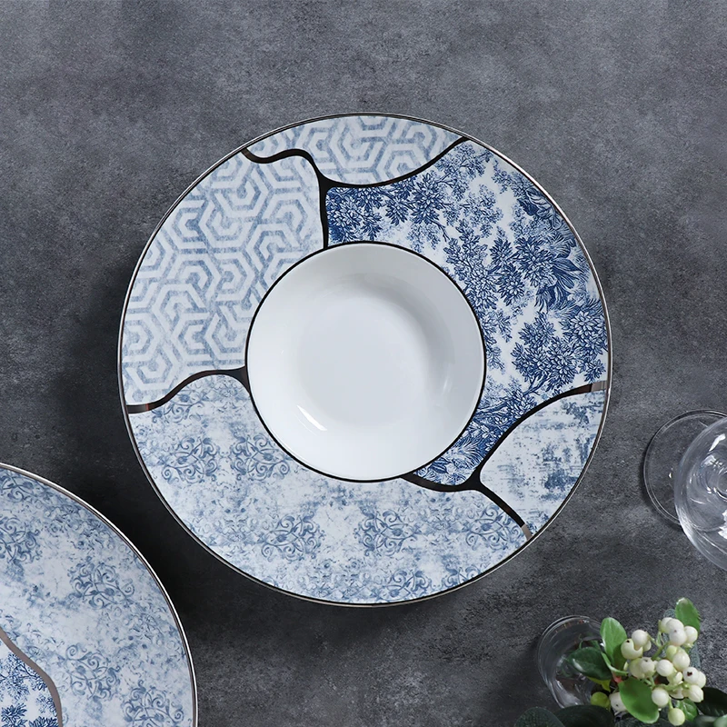 Тарелка для макарон, 11-дюймовая тарелка для шляпы Plato De Sombrero, столовая посуда из костяного фарфора для отелей