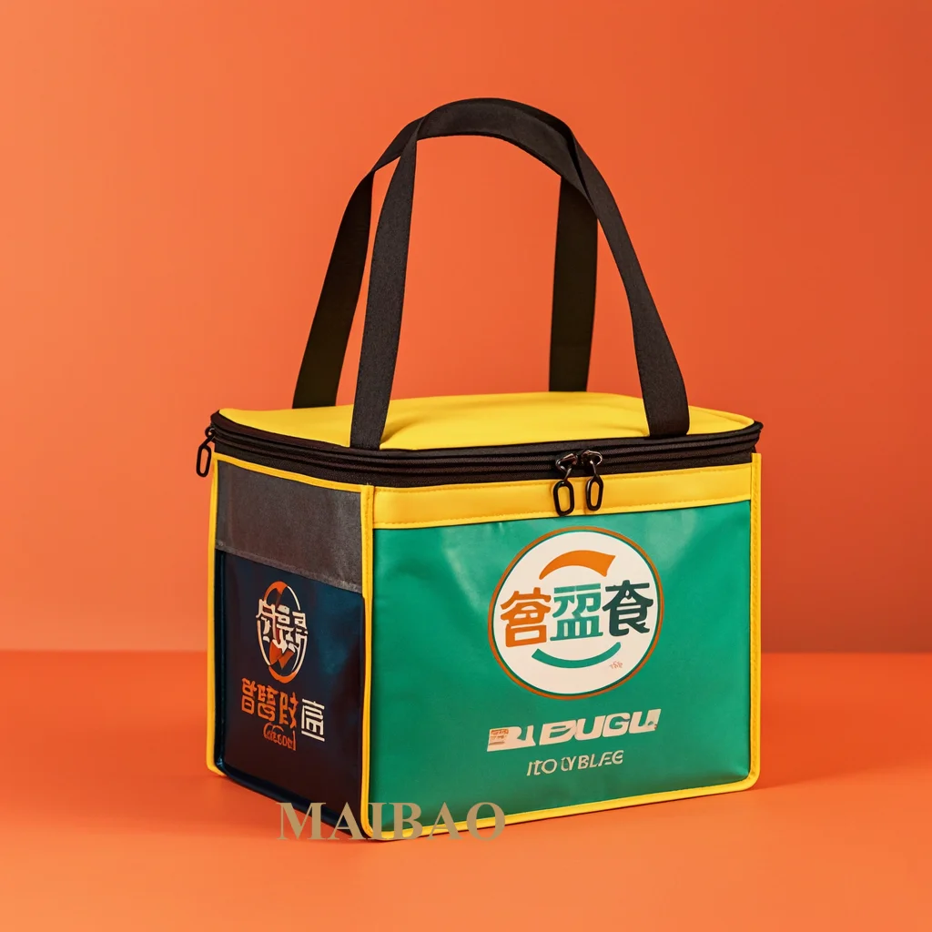 Большой маленький эко-водонепроницаемый термоизолированный мотоциклетный велосипедный рюкзак с принтом на заказ, сумка для доставки горячей еды с логотипом