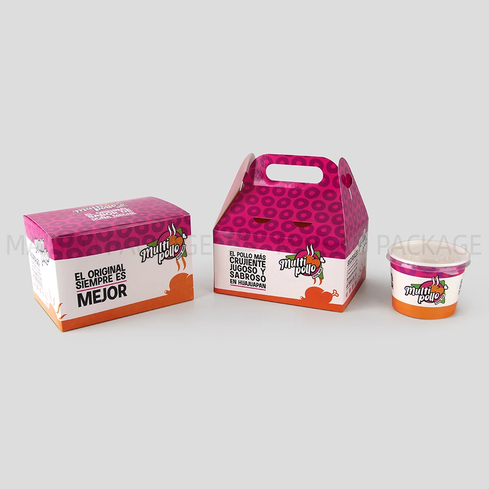Упаковка для еды на вынос, коробка для жареных куриных чипсов, одноразовая коробка для картофеля фри, бургеров, курицы на вынос, картонные коробки для жареной курицы на заказ