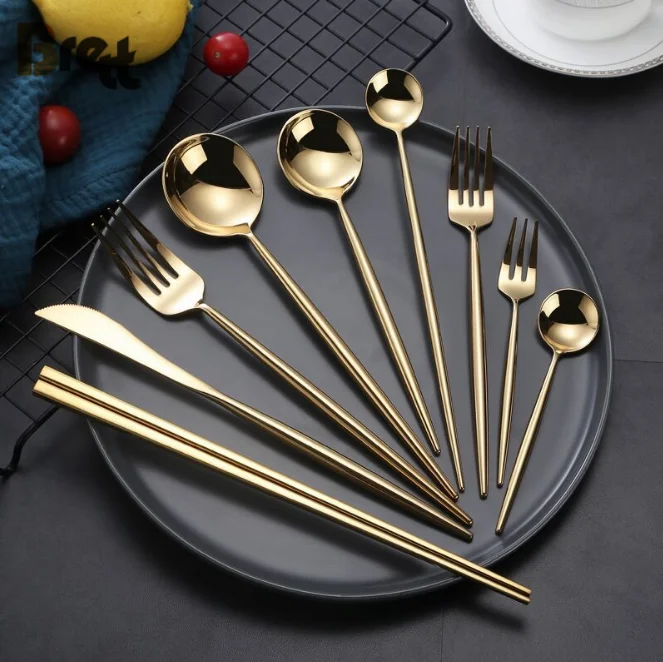 Бренды столовой посуды Обеденная вилка с длинной ручкой Названия наборов столовых приборов