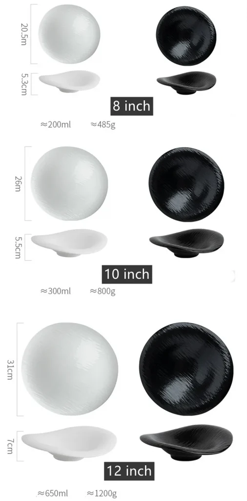 Eco-Friendly Porcelain White Deep Dinner Plates Hotel Suitable Ceramic Soup Dish Salad Pasta Bowl for Restaurant Use