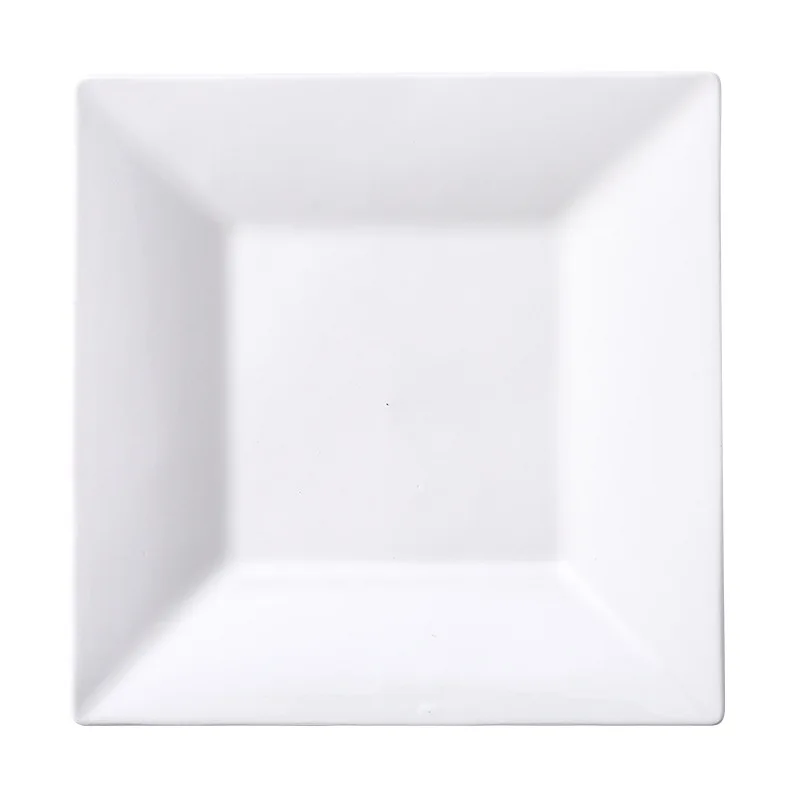 Modern Minimalist White Ceramic Plate Tableware for Home or Party Steak Pasta Dessert Dish Wholesale