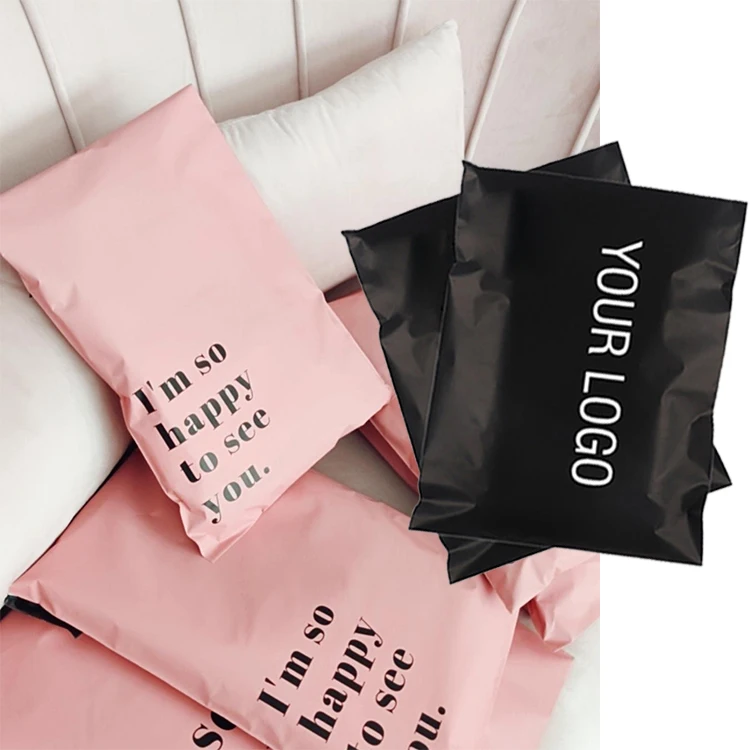 Большой экологически чистый биоразлагаемый пластиковый логотип с индивидуальным логотипом, курьерская почтовая служба, полиэтиленовые пакеты для упаковки нижнего белья для одежды